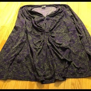 Purple/Grey Knit Top